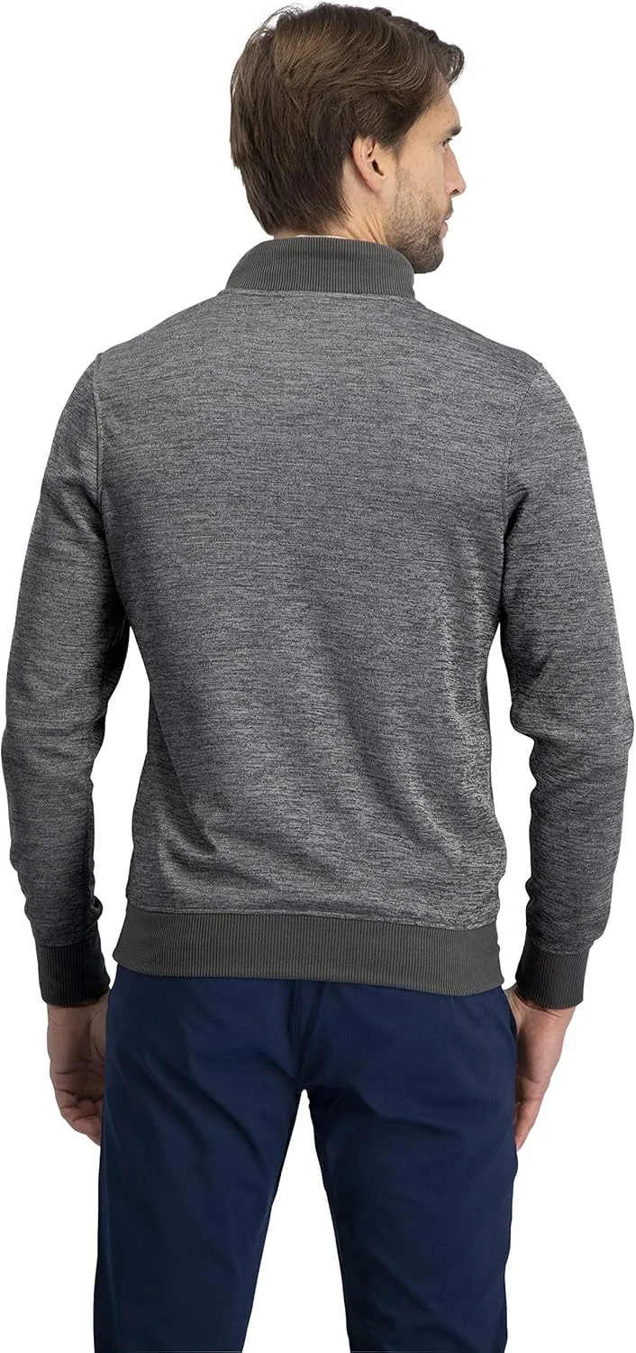 Dry Fit Pullover Sweaters for Men - Quarter Zip Fleece Golf Jacket - Tailored Fit