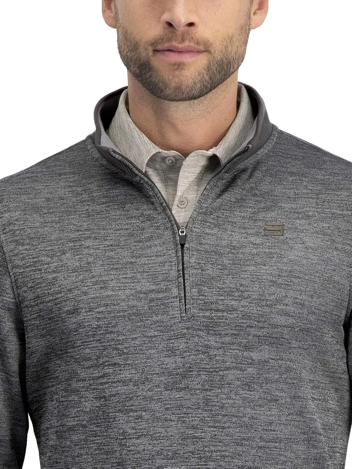 Dry Fit Pullover Sweaters for Men - Quarter Zip Fleece Golf Jacket - Tailored Fit