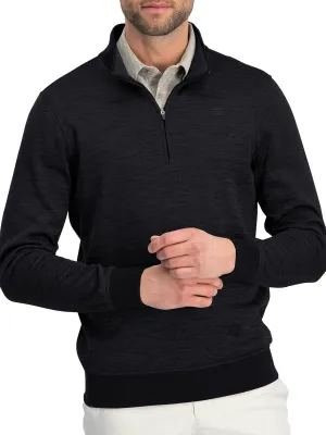 Dry Fit Pullover Sweaters for Men - Quarter Zip Fleece Golf Jacket - Tailored Fit
