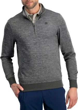 Dry Fit Pullover Sweaters for Men - Quarter Zip Fleece Golf Jacket - Tailored Fit