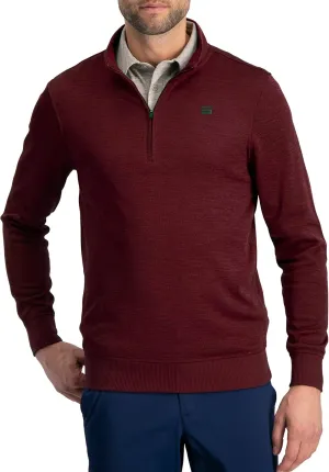 Dry Fit Pullover Sweaters for Men - Quarter Zip Fleece Golf Jacket - Tailored Fit
