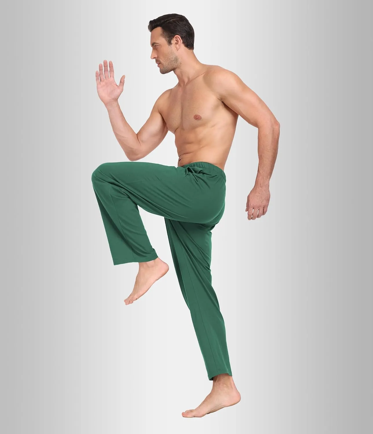 EA'S SECRET Men's Pajama Pants Lightweight Rayon Made From Bamboo Pants for Mens Summer Lounge Sweatpants with Pockets