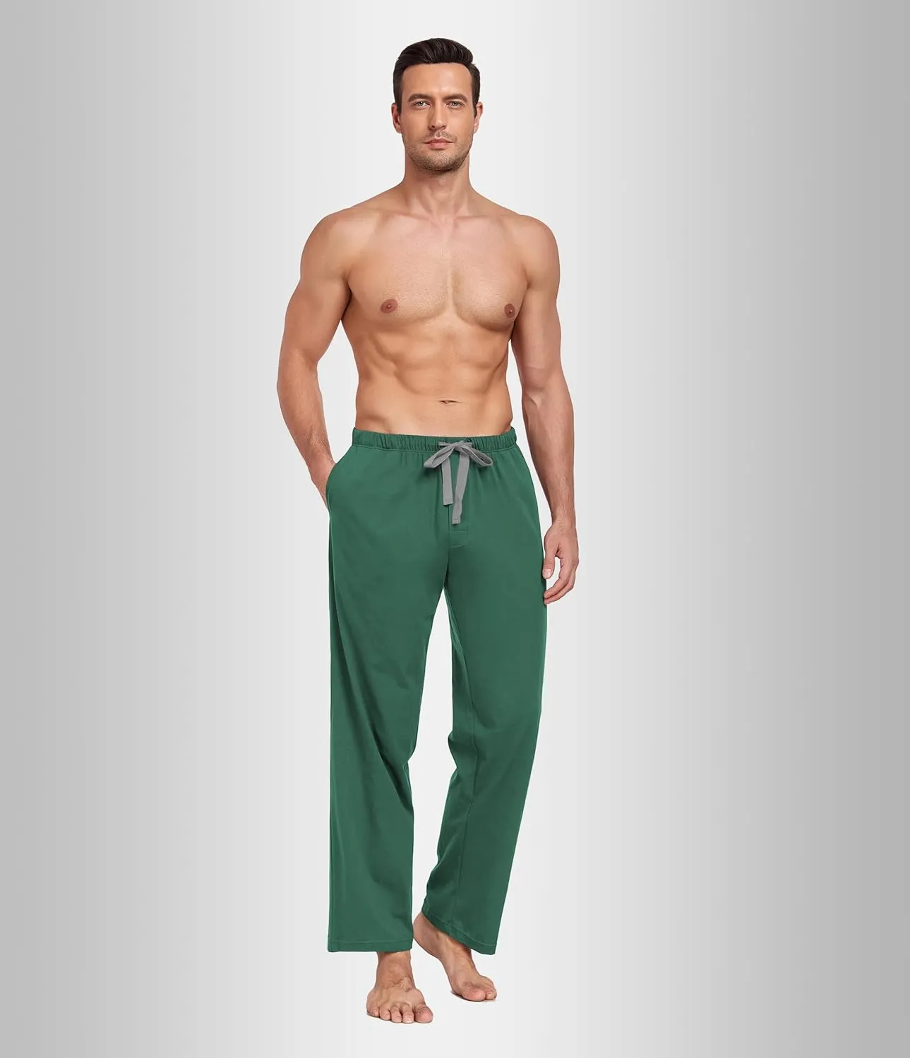 EA'S SECRET Men's Pajama Pants Lightweight Rayon Made From Bamboo Pants for Mens Summer Lounge Sweatpants with Pockets