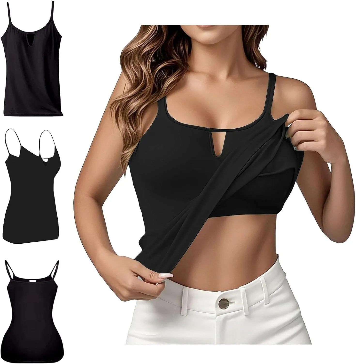 Elegant Going Out Sleeveless Shirt for Women Camis Quick-Dry Y2K Tank Top 2025 Lightweight Vacation Blouses