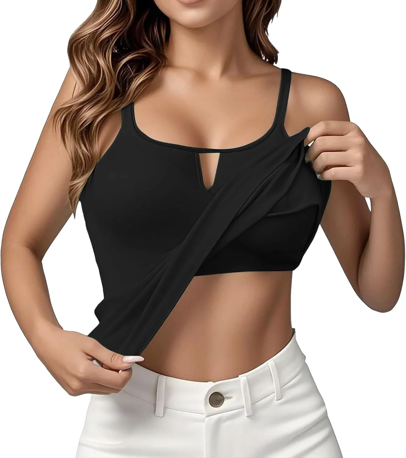Elegant Going Out Sleeveless Shirt for Women Camis Quick-Dry Y2K Tank Top 2025 Lightweight Vacation Blouses