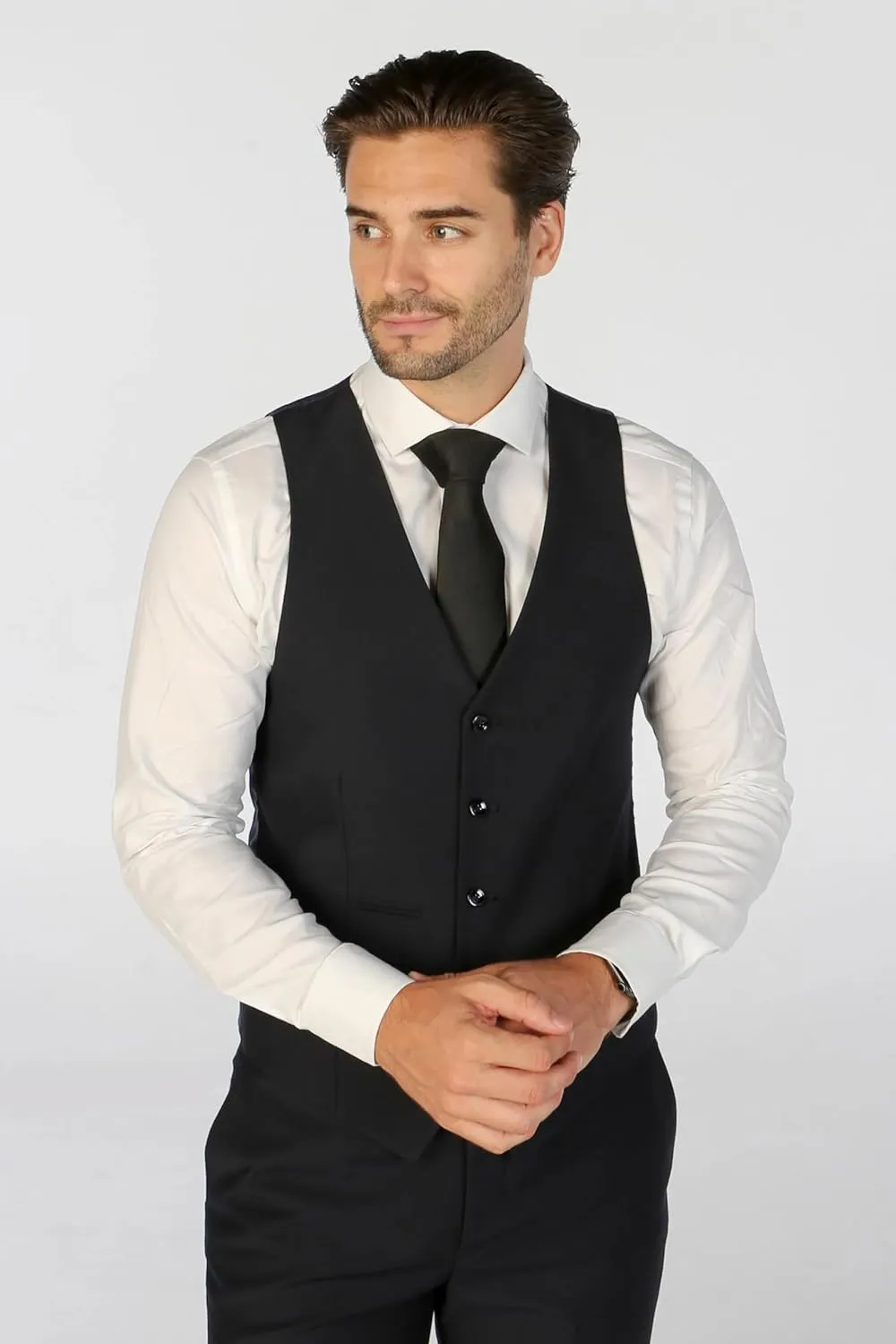 Elegant Men's Tailored Fit Suit - 3 Piece Set for All Formal Occasions