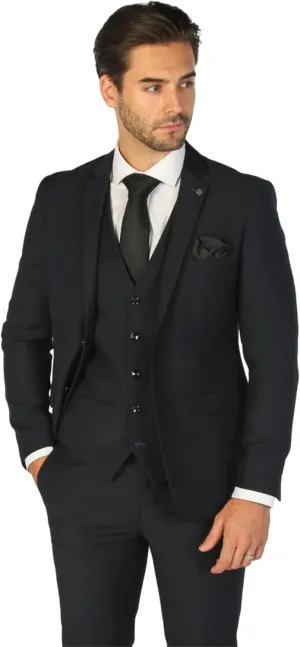 Elegant Men's Tailored Fit Suit - 3 Piece Set for All Formal Occasions