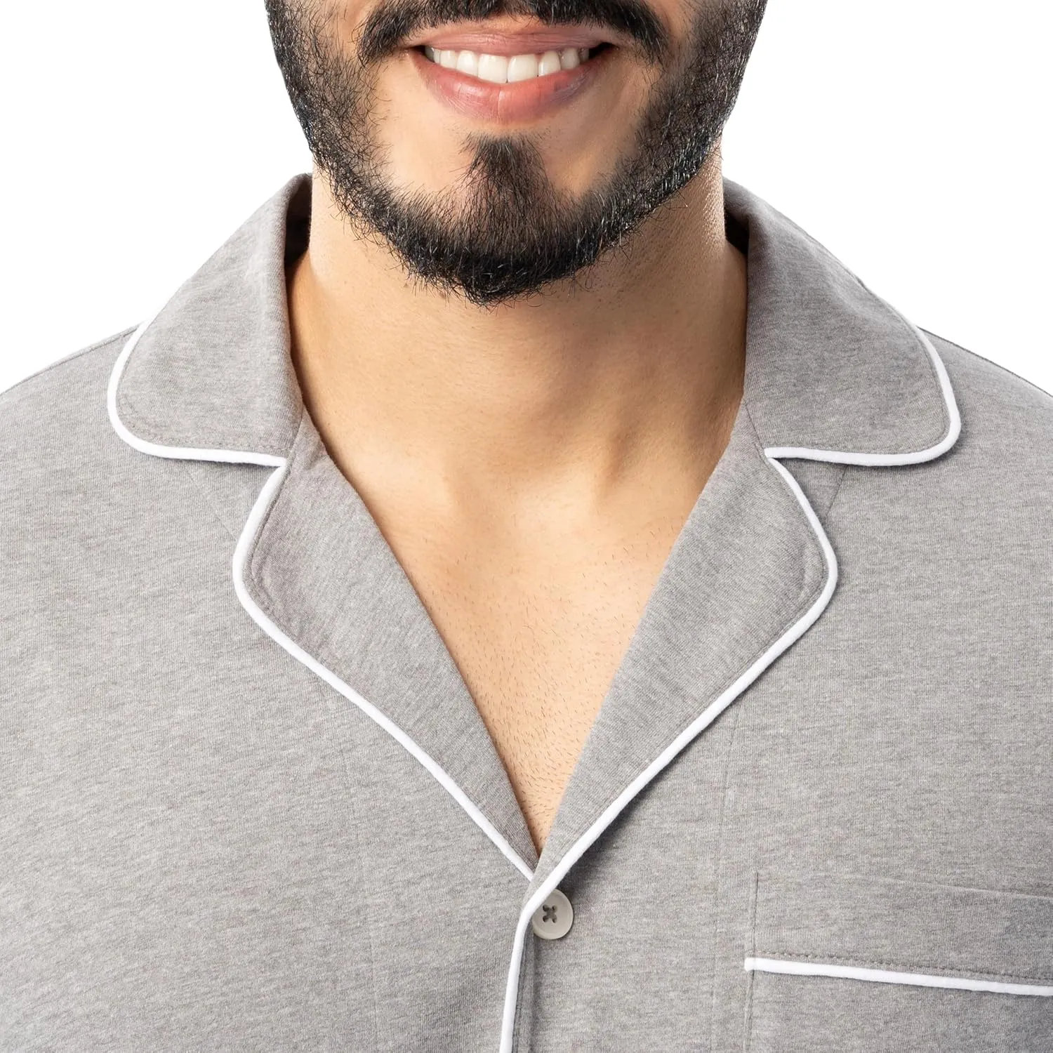 Fruit of the Loom Men's Jersey Knit Pajama Sleep Set