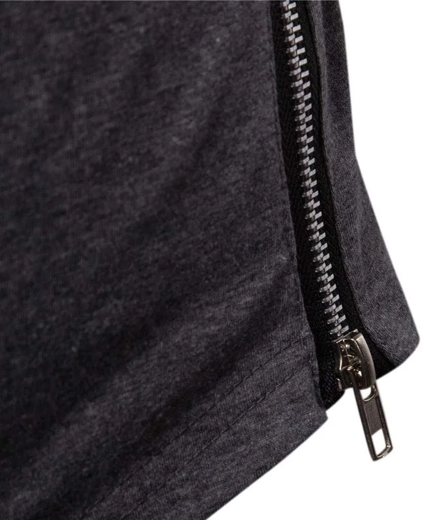 Hipster Workout Hooded Tops with Mask Novelty Casual Long Sleeve Hoodies Shirts Muscle Training Outdoor Pullover