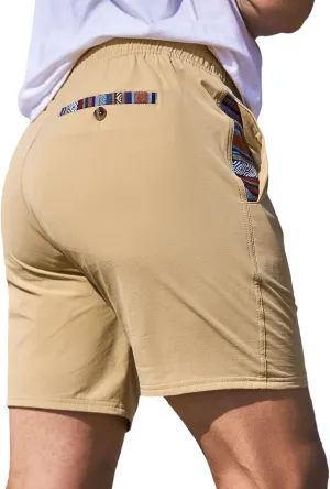 JMIERR Men's Casual Shorts 5"/ 7" Drawstring Summer Quick Dry Beach Stretch Waist Athletic Gym Short