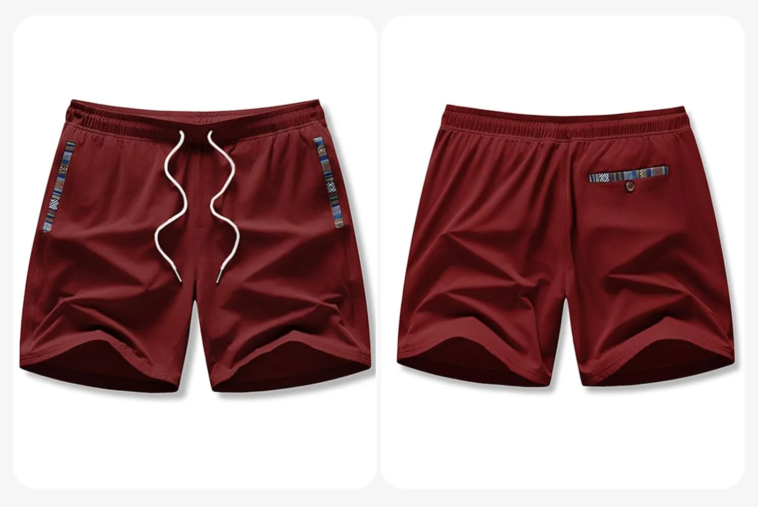 JMIERR Men's Casual Shorts 5"/ 7" Drawstring Summer Quick Dry Beach Stretch Waist Athletic Gym Short