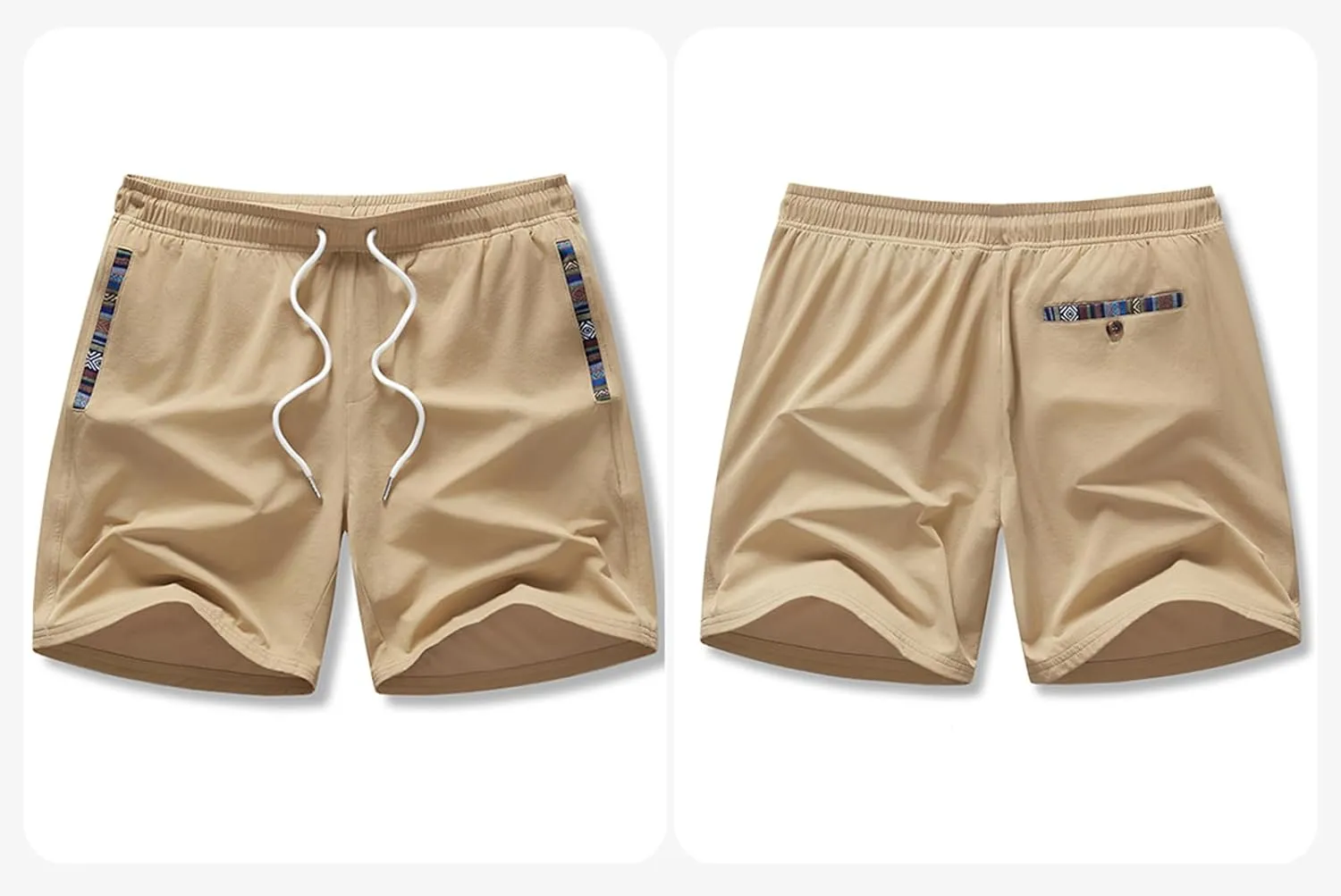 JMIERR Men's Casual Shorts 5"/ 7" Drawstring Summer Quick Dry Beach Stretch Waist Athletic Gym Short