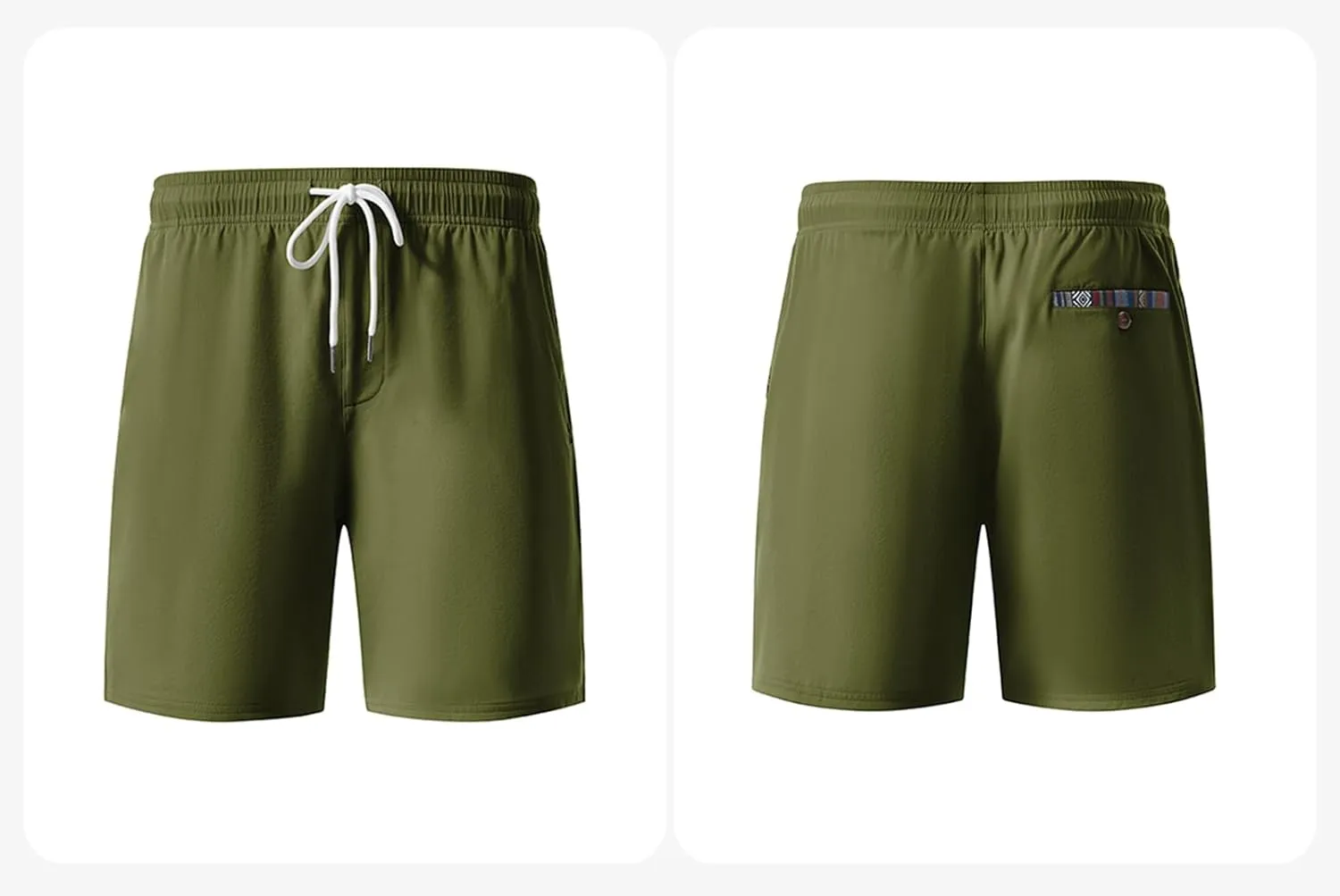 JMIERR Men's Casual Shorts 5"/ 7" Drawstring Summer Quick Dry Beach Stretch Waist Athletic Gym Short