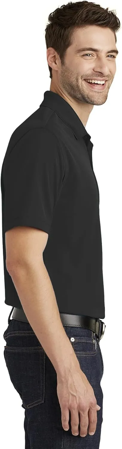 Kansas State University Men's Short Sleeve Performance Polo with K-State Powercat Logo