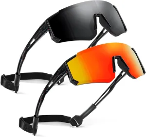 Kids Baseball Polarized Sunglasses Boys Sports Sunglasses for Cycling with Glasses Cloth