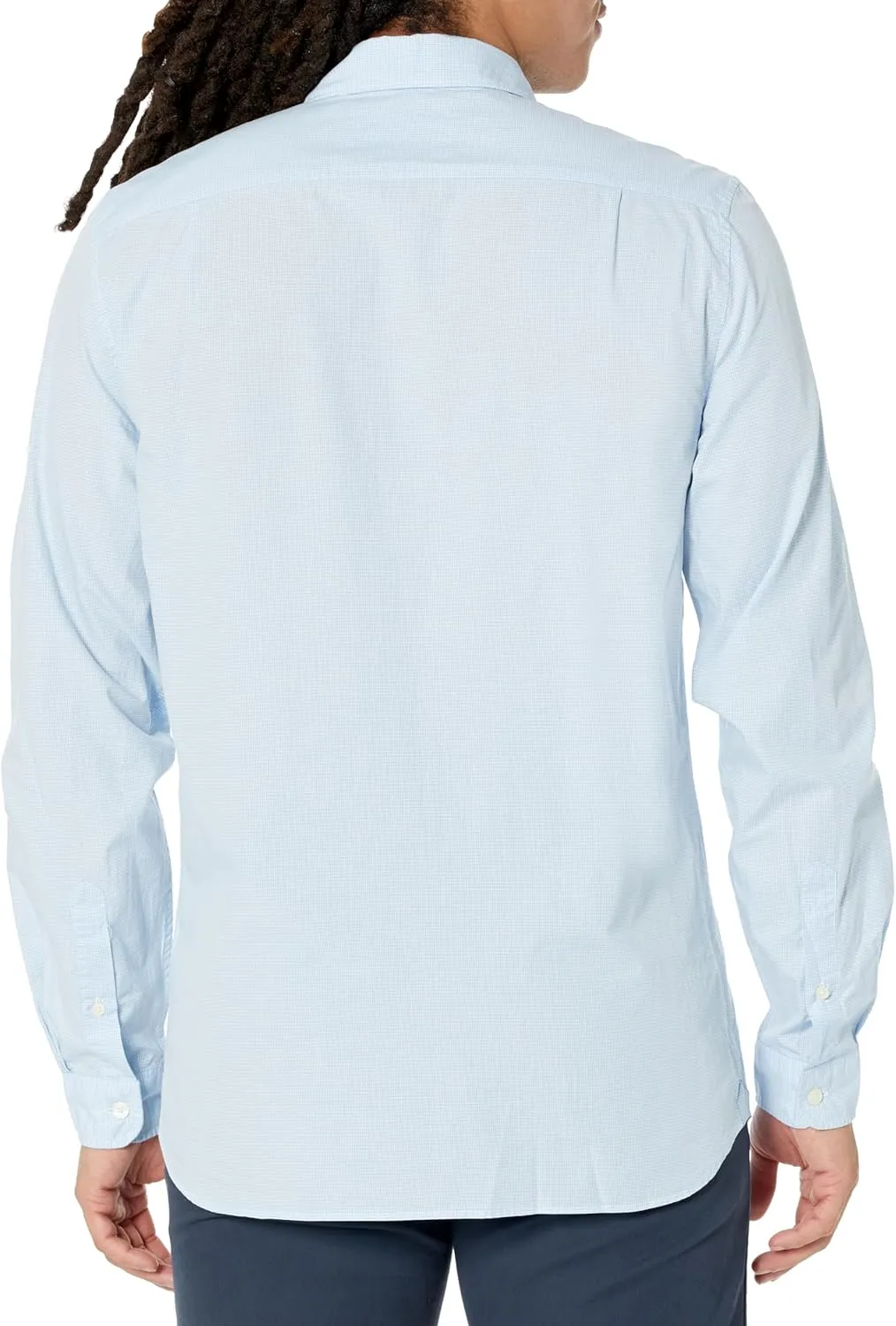 Lacoste Men's Long Sleeve Regular Fit Gingham Button Down Shirt