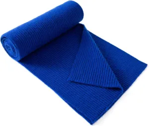 Lallier Cashmere Wool Scarf, Ultra Soft Classic Ribbed Solid Color Winter Scarf for Men and Women with Gift Box