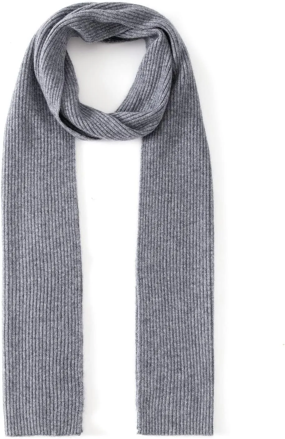 Lallier Cashmere Wool Scarf, Ultra Soft Classic Ribbed Solid Color Winter Scarf for Men and Women with Gift Box
