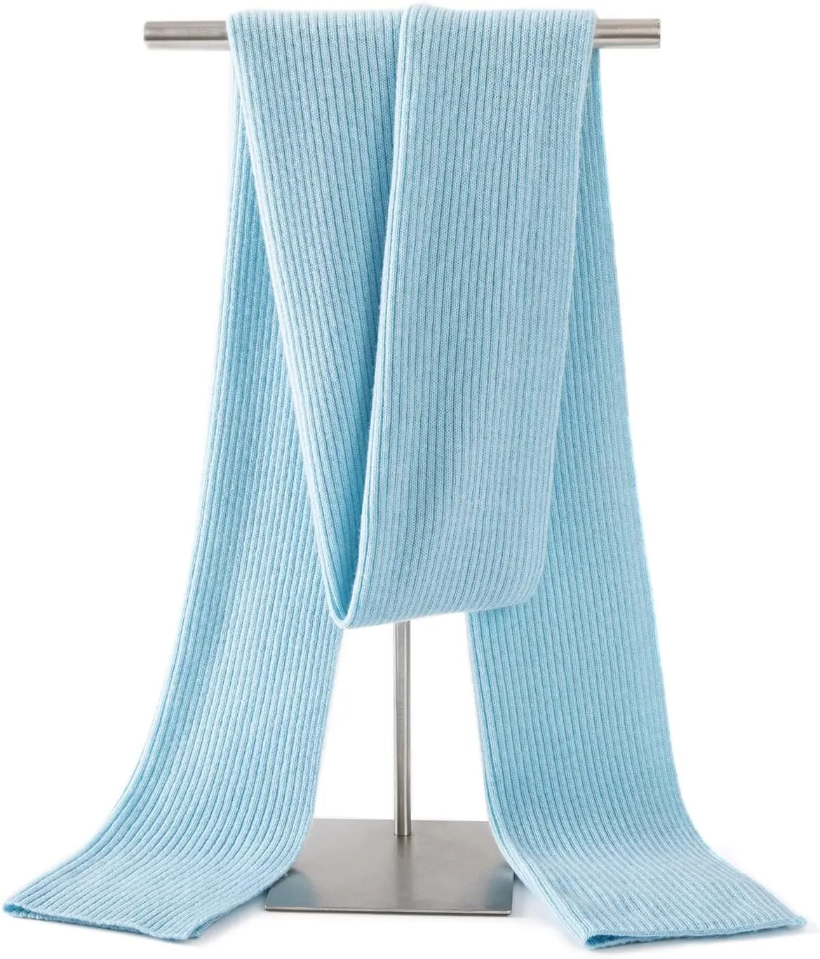 Lallier Cashmere Wool Scarf, Ultra Soft Classic Ribbed Solid Color Winter Scarf for Men and Women with Gift Box