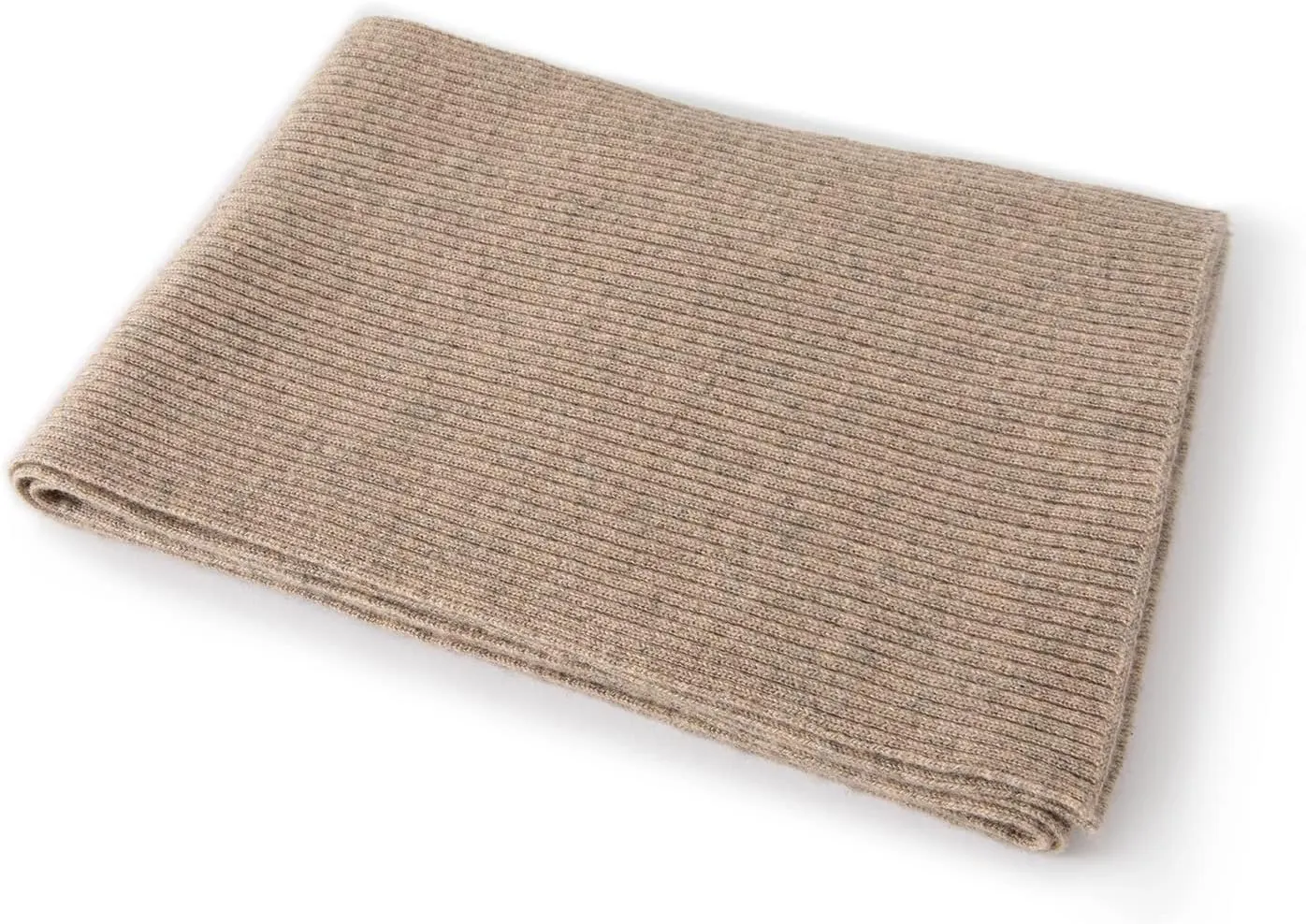 Lallier Cashmere Wool Scarf, Ultra Soft Classic Ribbed Solid Color Winter Scarf for Men and Women with Gift Box