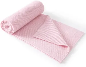 Lallier Cashmere Wool Scarf, Ultra Soft Classic Ribbed Solid Color Winter Scarf for Men and Women with Gift Box