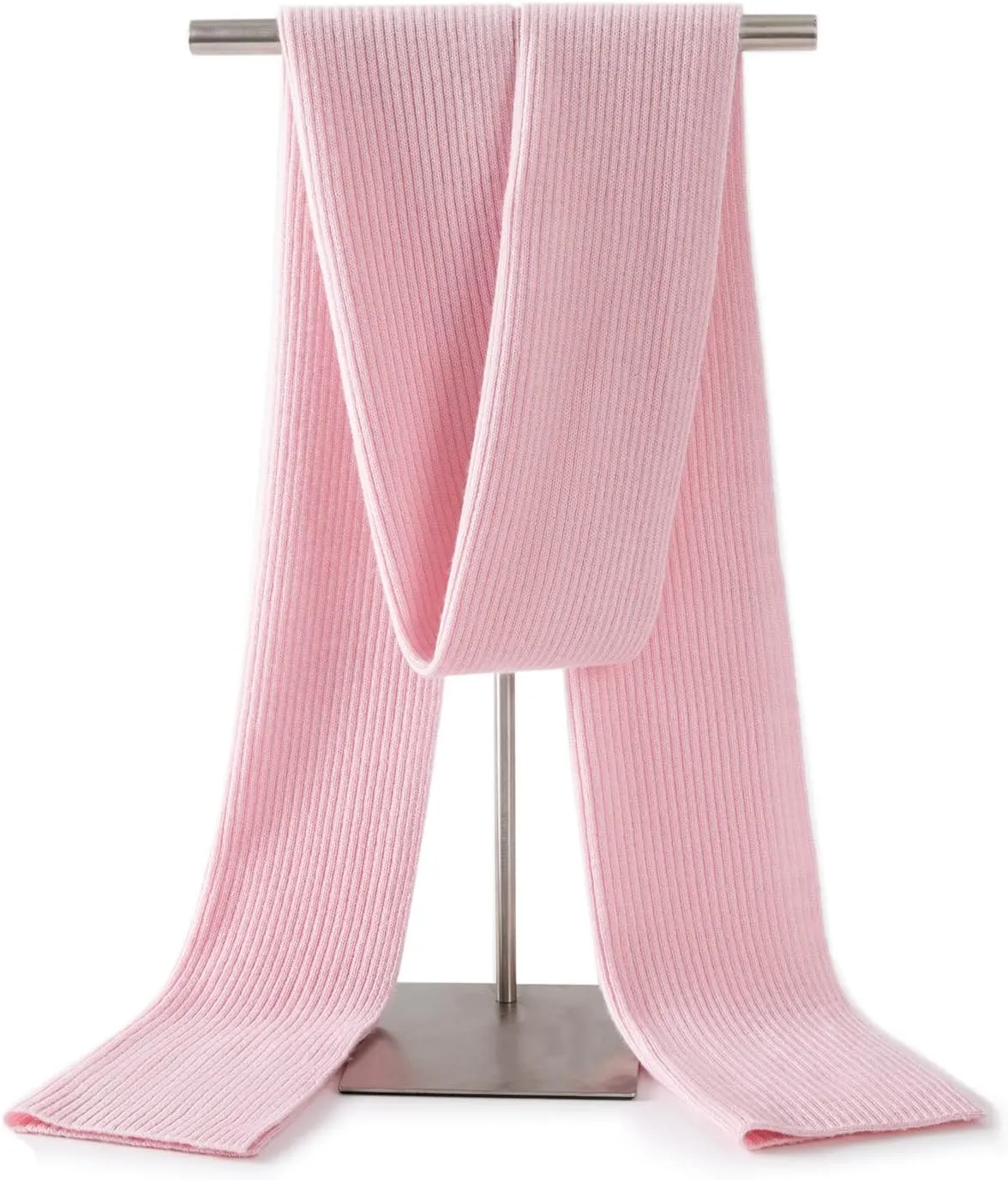 Lallier Cashmere Wool Scarf, Ultra Soft Classic Ribbed Solid Color Winter Scarf for Men and Women with Gift Box