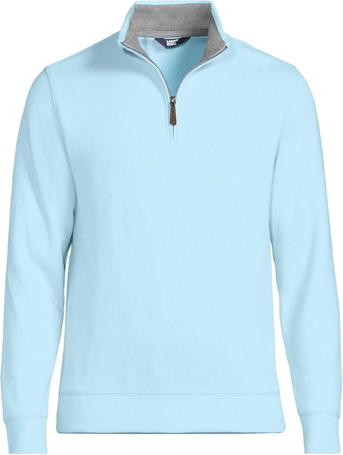 Lands' End Men's Bedford Rib Quarter Zip Sweater