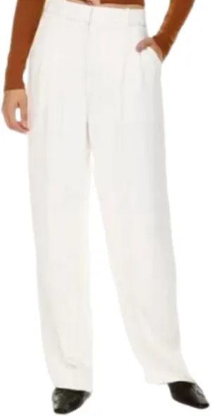 LELEBEAR The Effortless Tailored Wide Leg Pants, Women's Casual Wide Leg High Down Straight Long Trousers High Waisted