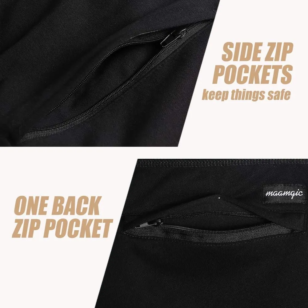 maamgic Mens Athletic Gym Shorts 5.5" Elastic Waist Casual Pajama Pocket Jogger Men Workout Short Pants