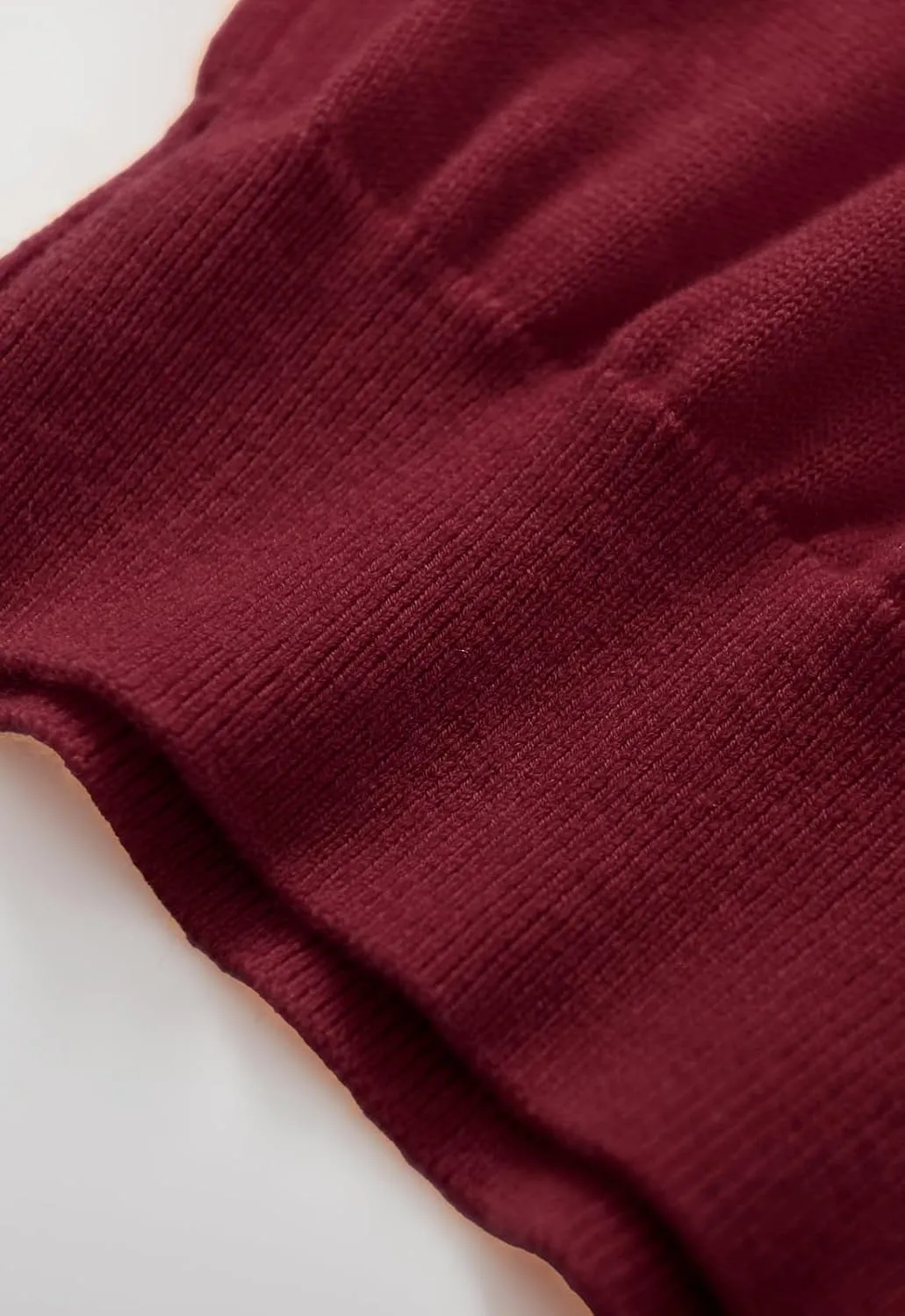 Men Cashmere Sweater Crewneck Solid Color Knited