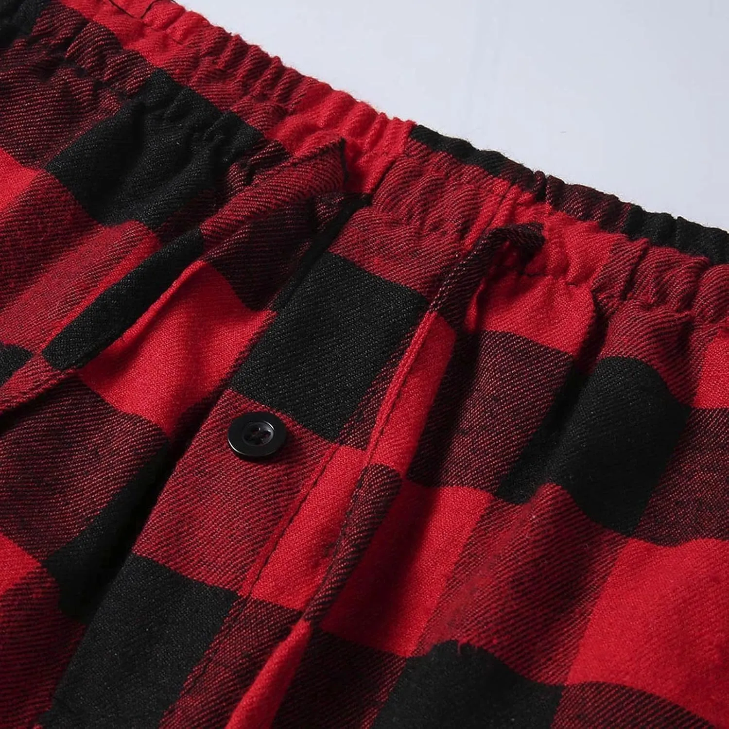 Men’s Buffalo Plaid Pajama Pants with Pockets Soft Comfy PJs Bottoms Sleep Loungewear