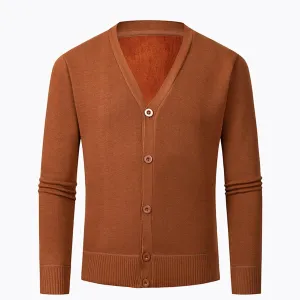 Men's Cardigan Sweater Long Sleeve Casual V Neck Button Down Knitted Sweaters Lightweight Solid Knitwear Jacket