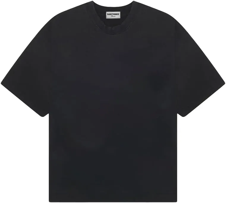 Men's Casual Oversized Heavyweight Drop Shoulder Garment Dye T-Shirt Tee Short Sleeve