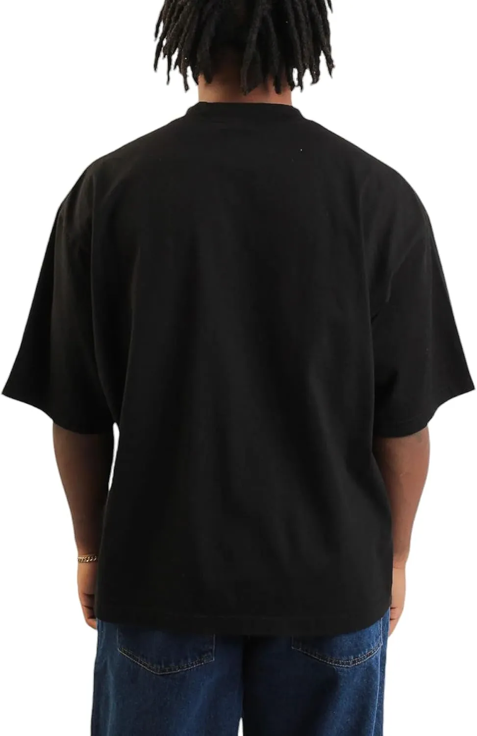 Men's Casual Oversized Heavyweight Drop Shoulder Garment Dye T-Shirt Tee Short Sleeve