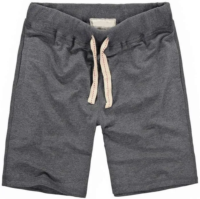 Men's Cotton Shorts Soft Elastic Waist Athletic Shorts with Drawstring for Gym Running Workout Casual