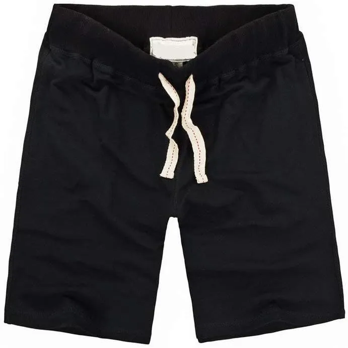 Men's Cotton Shorts Soft Elastic Waist Athletic Shorts with Drawstring for Gym Running Workout Casual