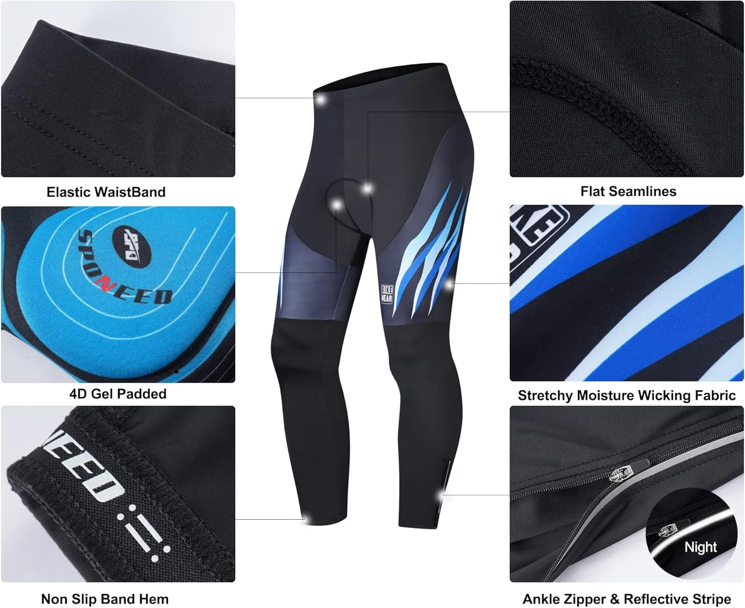 Men's Cycling Cothing Sets Long Sleeved Bicycle Jersey and Pants Kits Road Bike Cyclist Wear