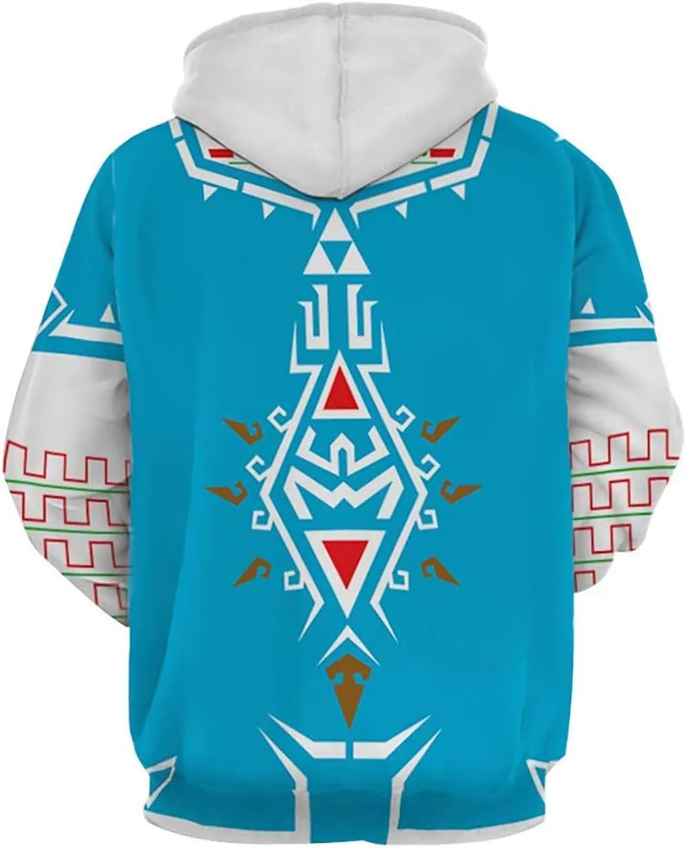 Mens Hoodies Sweatshirt 3D Print Fashion Pullover Hooded Tops for Adults