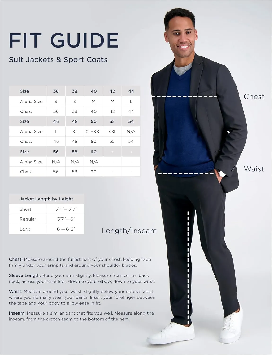 Men's Premium Stretch Tailored Fit Suit Separates-Pants & Jackets