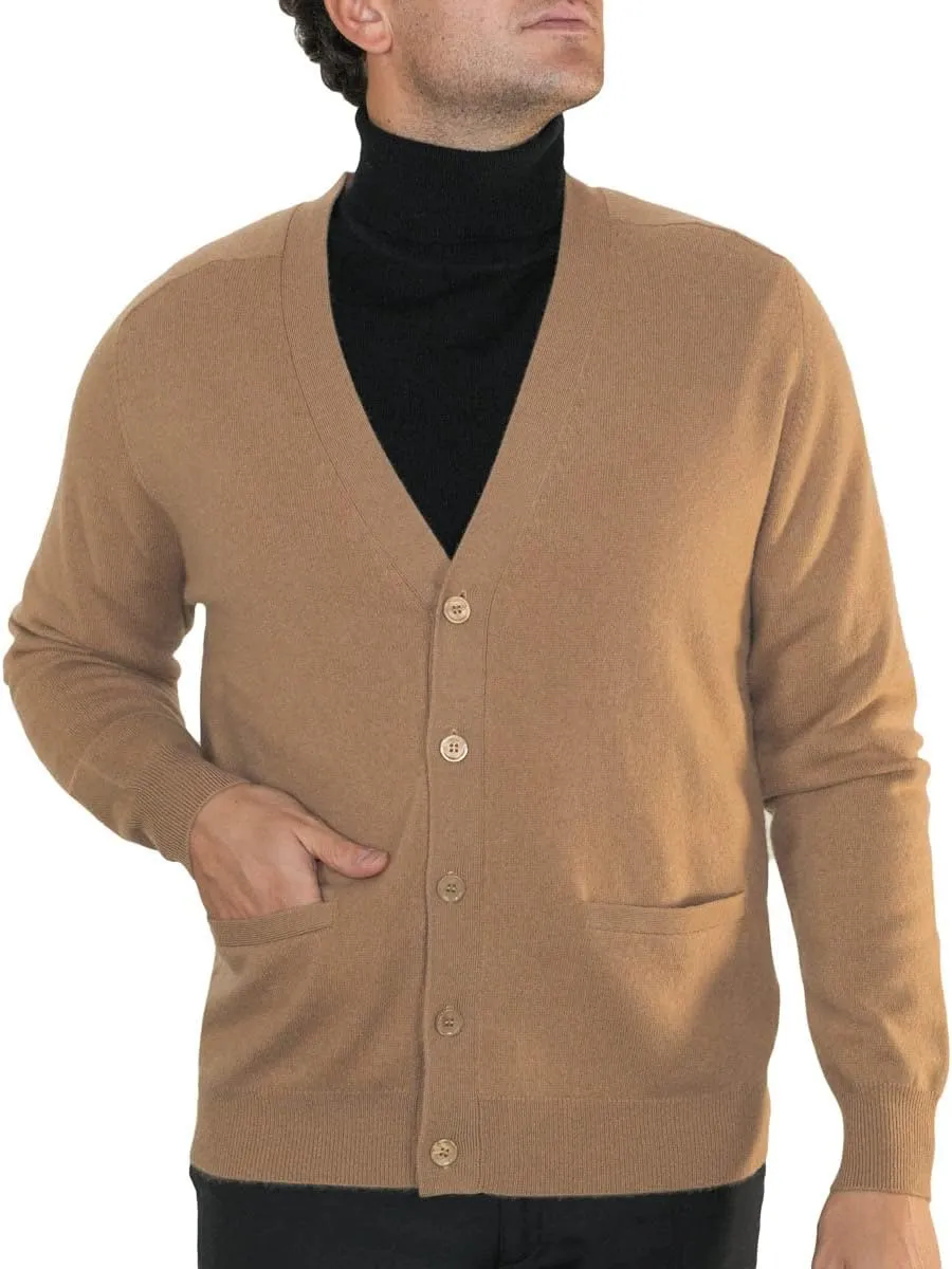 Men's Pure Cashmere Classic Cardigan