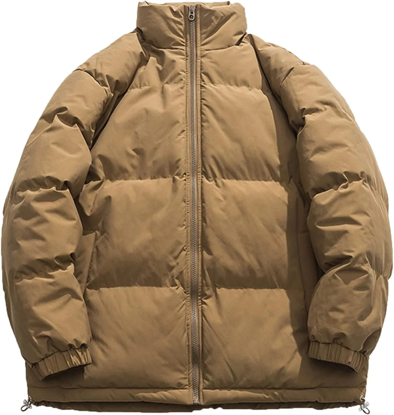 Men's Ski Jacket Waterproof Warm Heavyweight Packable Windproof Insulated Jackets Thermal Zip Up Puffer Jacket