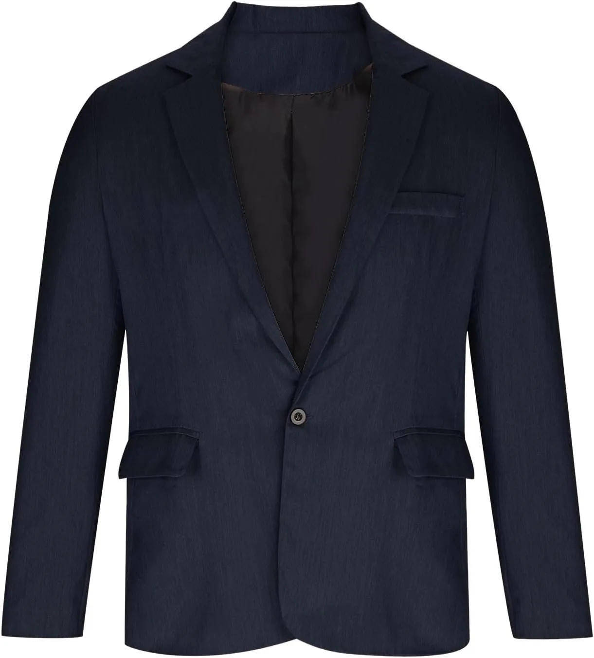 Mens Slim Fit Lightweight Linen Jacket Tailored Blazer Sport Coat One Button Business Suit Jackets Stylish Daily Suits