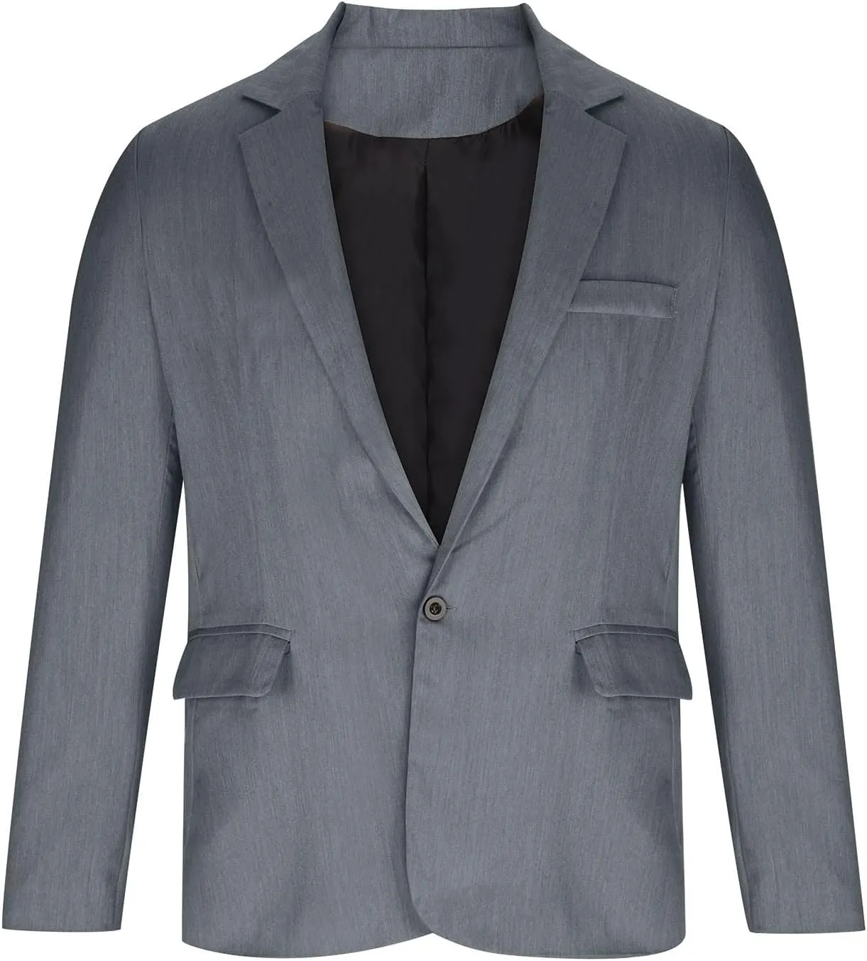 Mens Slim Fit Lightweight Linen Jacket Tailored Blazer Sport Coat One Button Business Suit Jackets Stylish Daily Suits