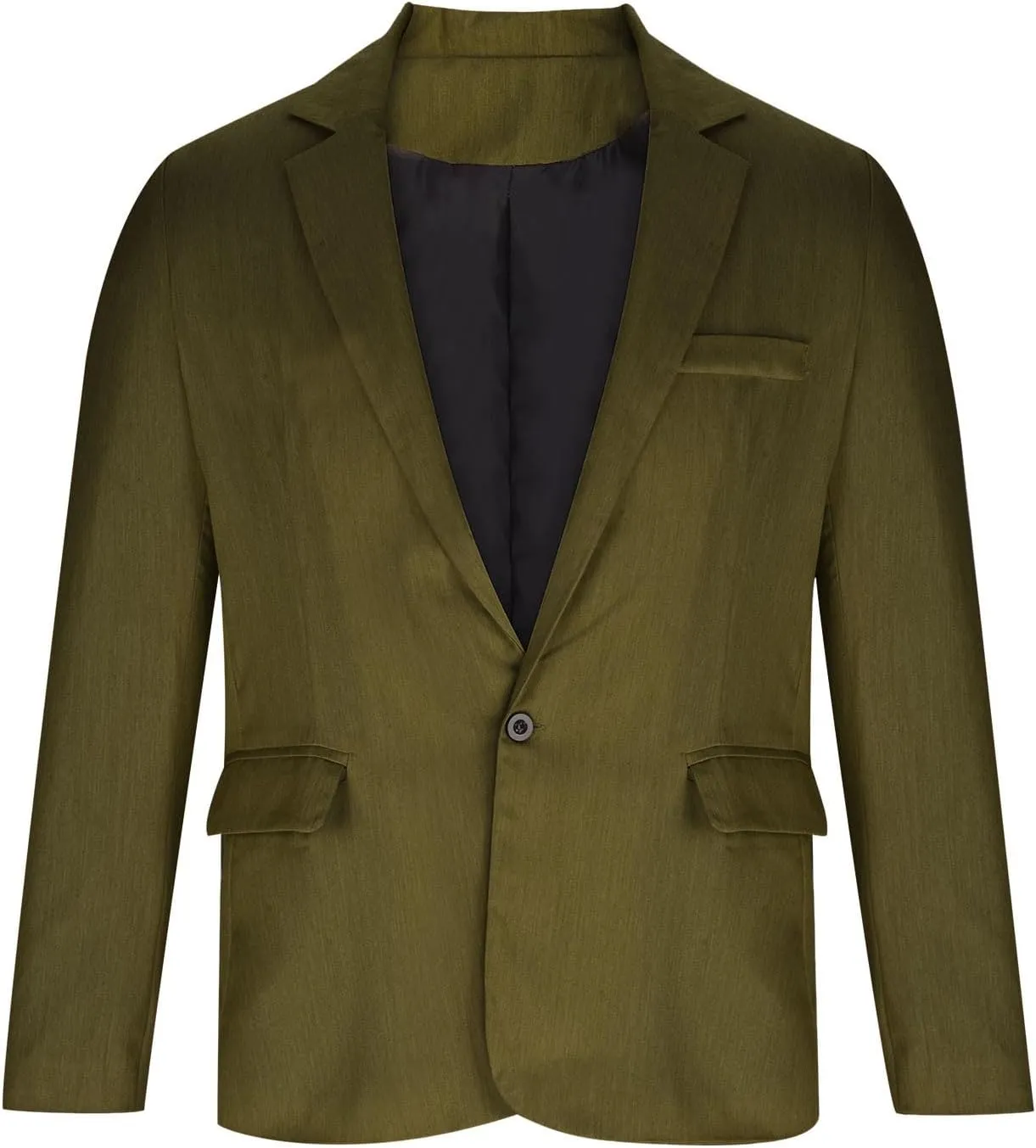 Mens Slim Fit Lightweight Linen Jacket Tailored Blazer Sport Coat One Button Business Suit Jackets Stylish Daily Suits