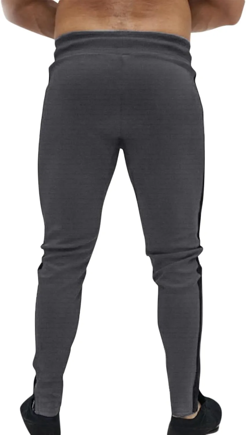 Mens Sweatpants with Pockets Big and Tall Pant Slim fit Basic Trouser with Pocket Men's Personality Casual Drawstring