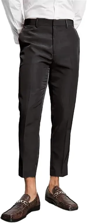 Men's Tailored Fit Suit Separate Pant Flat-Front Dress Pants