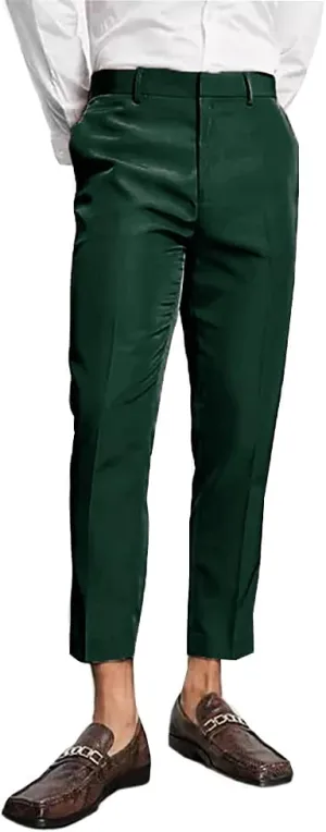 Men's Tailored Fit Suit Separate Pant Flat-Front Dress Pants