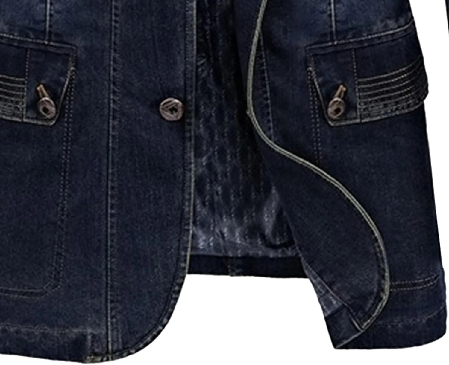 Men's Tailored Slim Denim Blazer Wrinkle Resistant Office Casual Jacket Multiple Color Choices