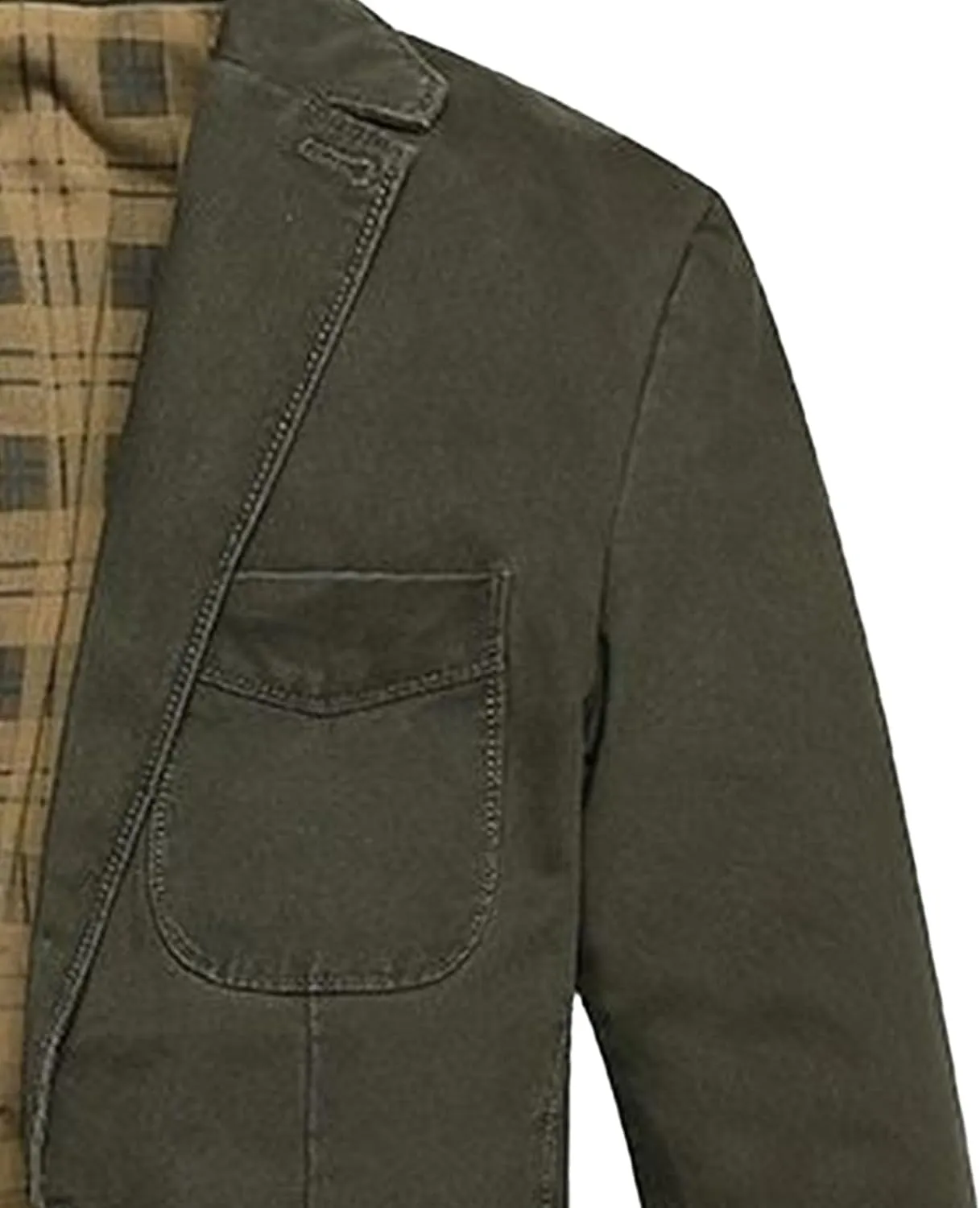 Men's Tailored Slim Denim Blazer Wrinkle Resistant Office Casual Jacket Multiple Color Choices