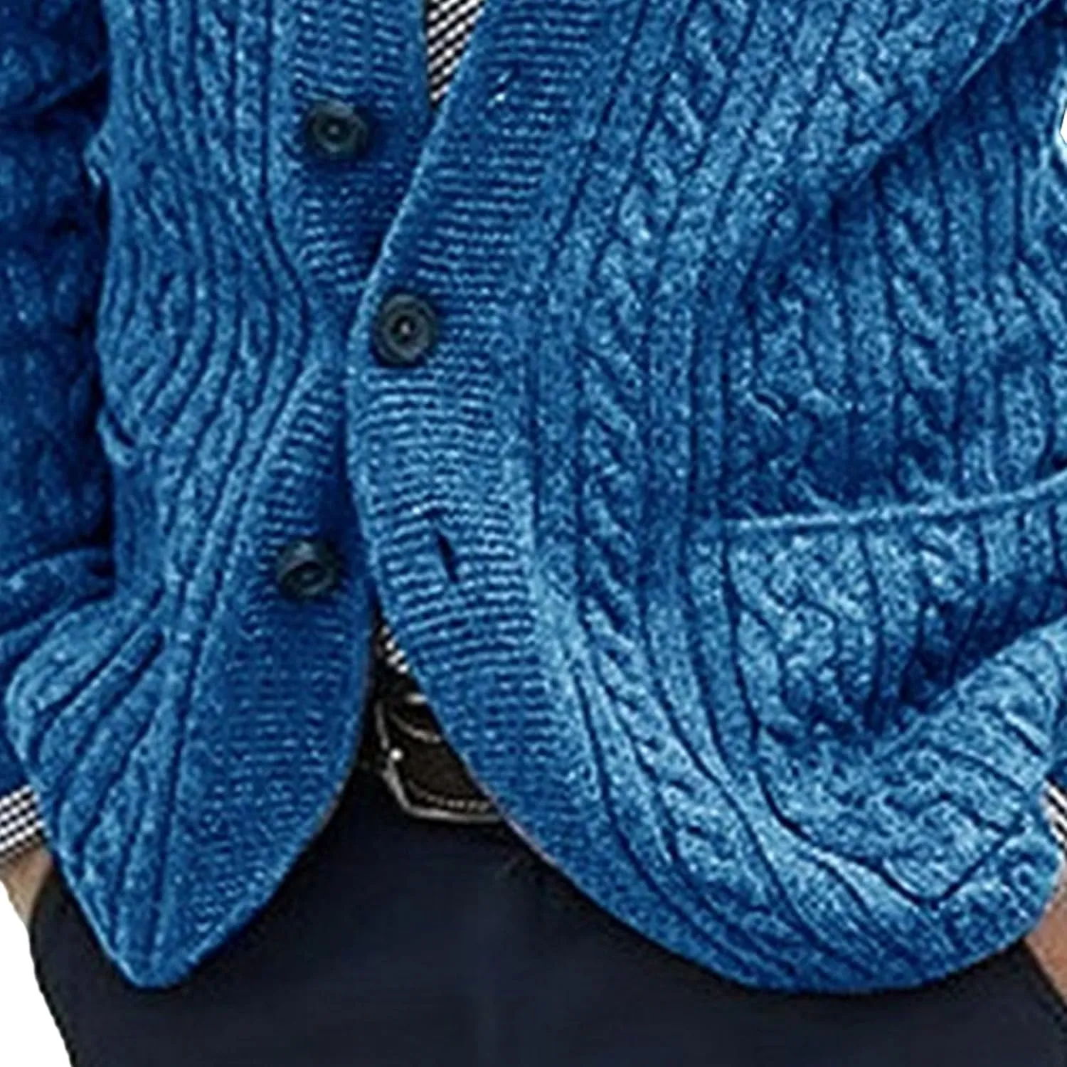 Men's Twisted Shawl Collar Knitwear Slim Fit Button Down Sweaters Long Sleeve Zipper Sweater Jackets Big and Tall